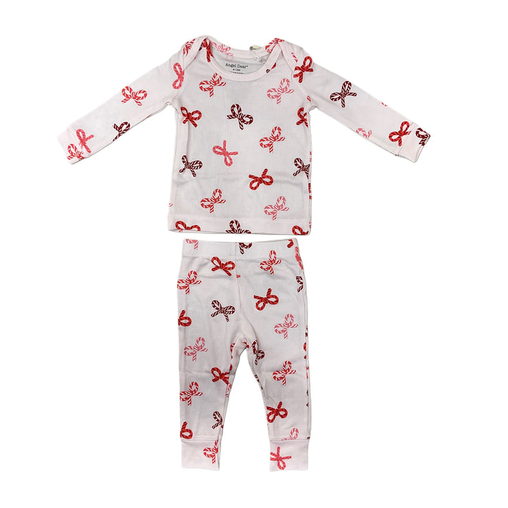LP Candy Cane Bow PJ Set