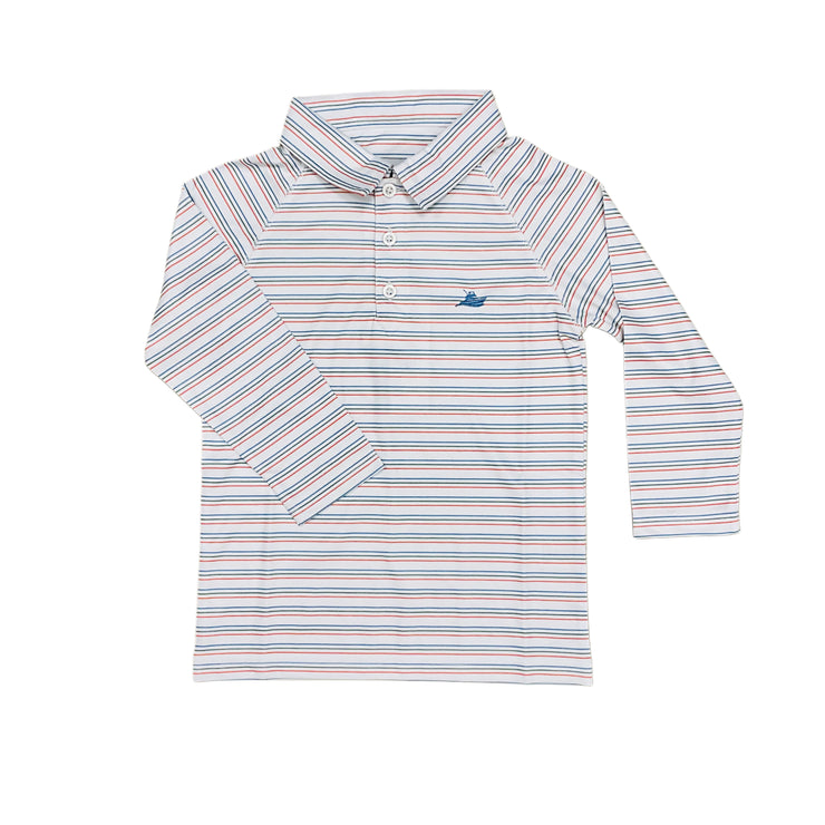 Melon Green/Aspen LS Polo