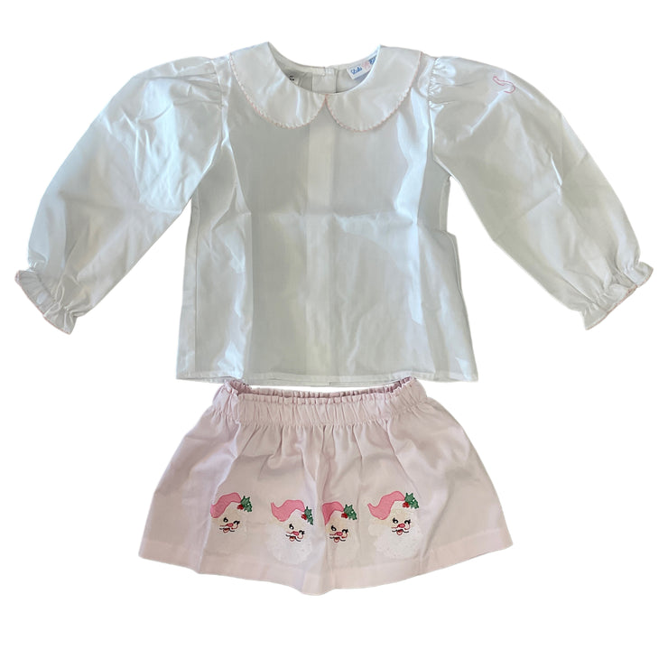 Pastel PK BLU Emb skirtset_lulu