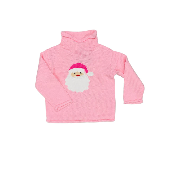 Pink Santa Roll Neck Sweater