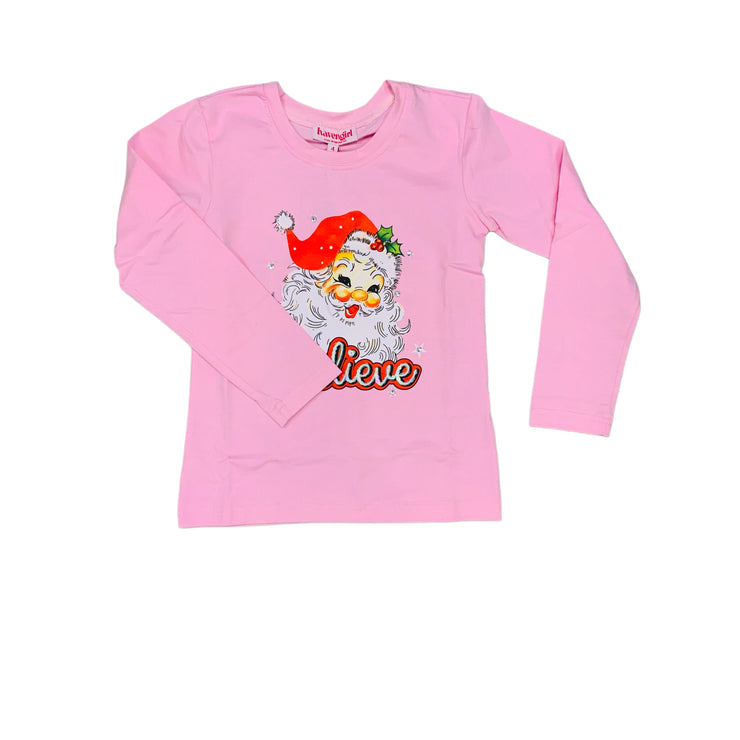 Cotton Candy Believe LS Tee